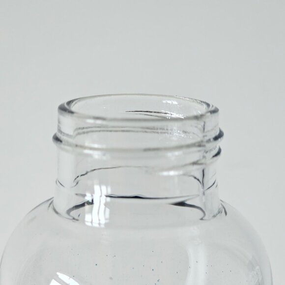 NIB CORONA Blue Fade Gradient Glass Water Bottle Metal Cap With D-Ring Holder - Picture 6 of 9